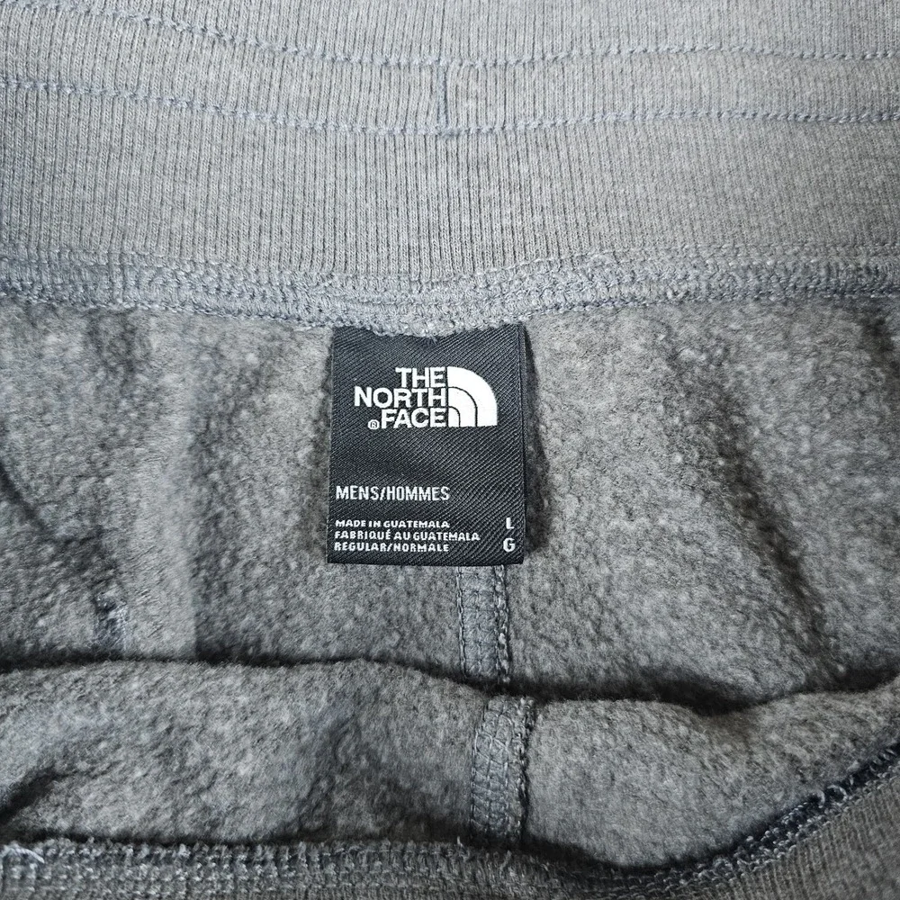 The North Face Jogger Pants Mens Large Gray Fleece Sweatpants Drawstring Pockets